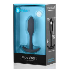 Load image into Gallery viewer, Snug Plug 1 - Weighted Butt Plug by B-Vibe - Vegan Anal toy - Bold Humans - Anal, Anal training, Beginner anal, Butt plug, Toy