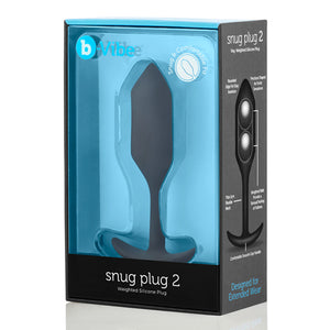Snug Plug 2 - Weighted Butt Plug by B-Vibe - Vegan Anal toy - Bold Humans - Anal, Anal training, Beginner, Butt plug, Toy