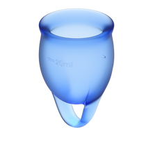 Load image into Gallery viewer, Menstruation Cup - Set of 2 by Satisfyer - Vegan Menstruation Care - Bold Humans - Health, Menstruation, Vaginal health