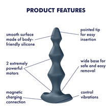 Load image into Gallery viewer, Lolli Plug 1 by Satisfyer - Vegan Anal toy - Bold Humans - Anal, Anal beads, Beginner anal, Butt plug, SALE, Toy
