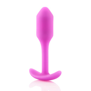 Snug Plug 1 - Weighted Butt Plug by B-Vibe - Vegan Anal toy - Bold Humans - Anal, Anal training, Beginner anal, Butt plug, Toy