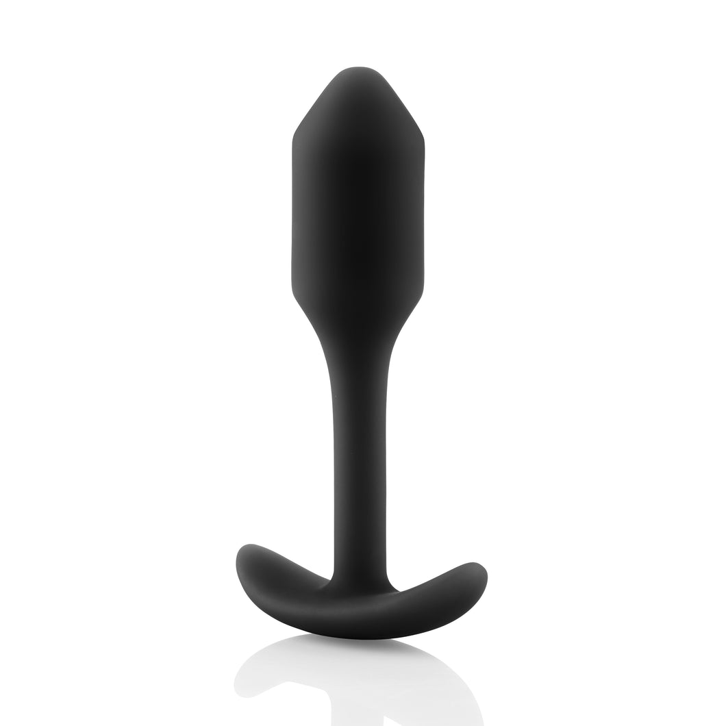 Snug Plug 1 - Weighted Butt Plug by B-Vibe - Vegan Anal toy - Bold Humans - Anal, Anal training, Beginner anal, Butt plug, Toy