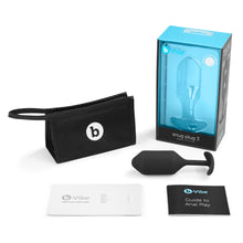 Load image into Gallery viewer, Snug Plug 3 - Weighted Butt Plug by B-Vibe - Vegan Anal toy - Bold Humans - Anal, Anal training, Butt plug, Toy
