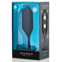 Load image into Gallery viewer, Snug Plug 5 - Weighted Butt Plug by B-Vibe - Vegan Anal toy - Bold Humans - Anal, Anal training, Butt plug, Toy, XL anal
