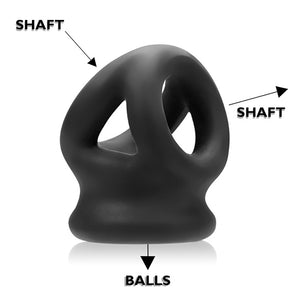 Cock Sling and Ball Stretcher by Oxballs - Vegan Cock Toy - Bold Humans - Cock, Cock ring, Toy