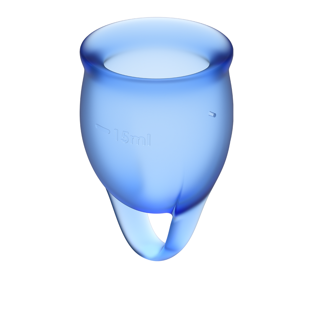 Menstruation Cup - Set of 2 by Satisfyer - Vegan Menstruation Care - Bold Humans - Health, Menstruation, Vaginal health