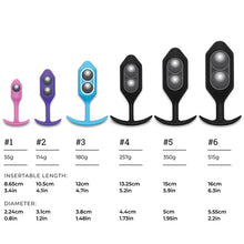 Load image into Gallery viewer, Snug Plug 1 - Weighted Butt Plug by B-Vibe - Vegan Anal toy - Bold Humans - Anal, Anal training, Beginner anal, Butt plug, Toy
