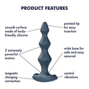 Lolli Plug 1 by Satisfyer - Vegan Anal toy - Bold Humans - Anal, Anal beads, Beginner anal, Butt plug, SALE, Toy