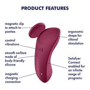 Sexy Secret - Panty Vibrator by Satisfyer - Vegan Vibrator - Bold Humans - App-controlled, Couple vibrator, External vibrator, SALE, Toy, Vibrator, Waterproof