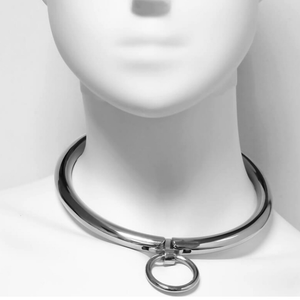 COLLAR w/ O-Ring - Neck size 10.5 cm by Dreamlove Spain - Vegan Collar - Bold Humans - Collar, Kink, Wearable