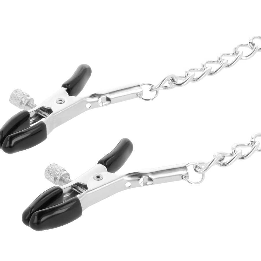 Nipple Clamps - Chained by Sportsheets - Vegan Sensation Play - Bold Humans - Kink, Sensation Play
